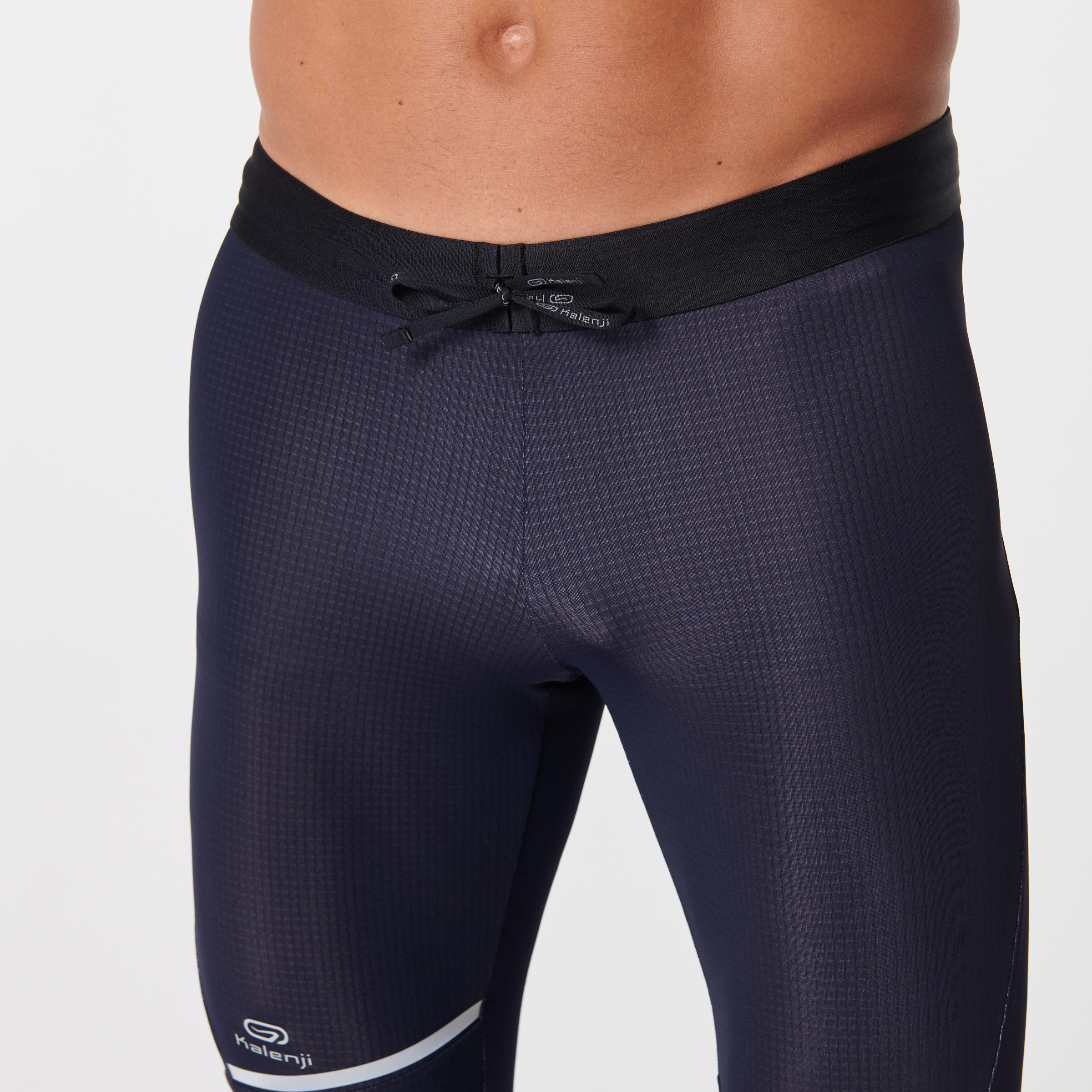 MEN'S RUNNING TIGHTS KIPRUN WARM - BLACK BLUE 8/8