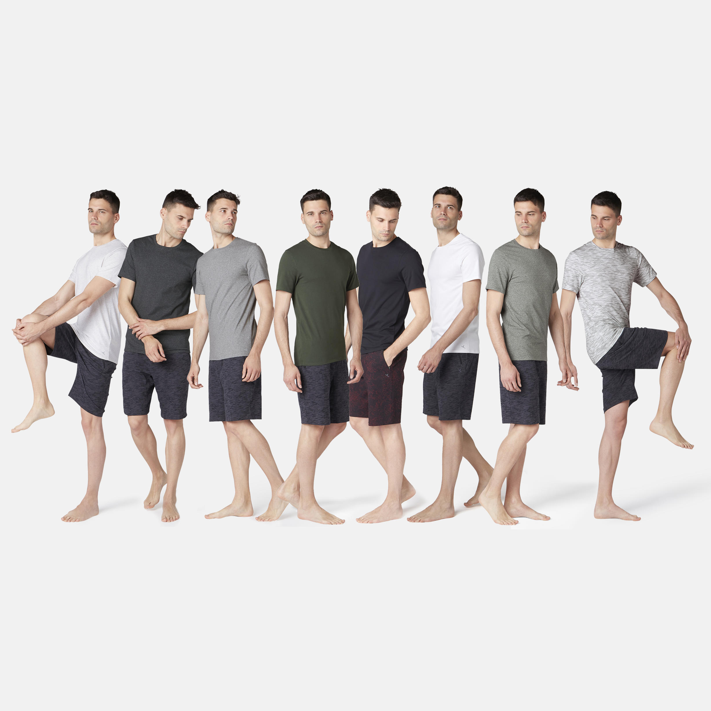 T-Shirt Herren Slim ‒ 500 weiß  7/7