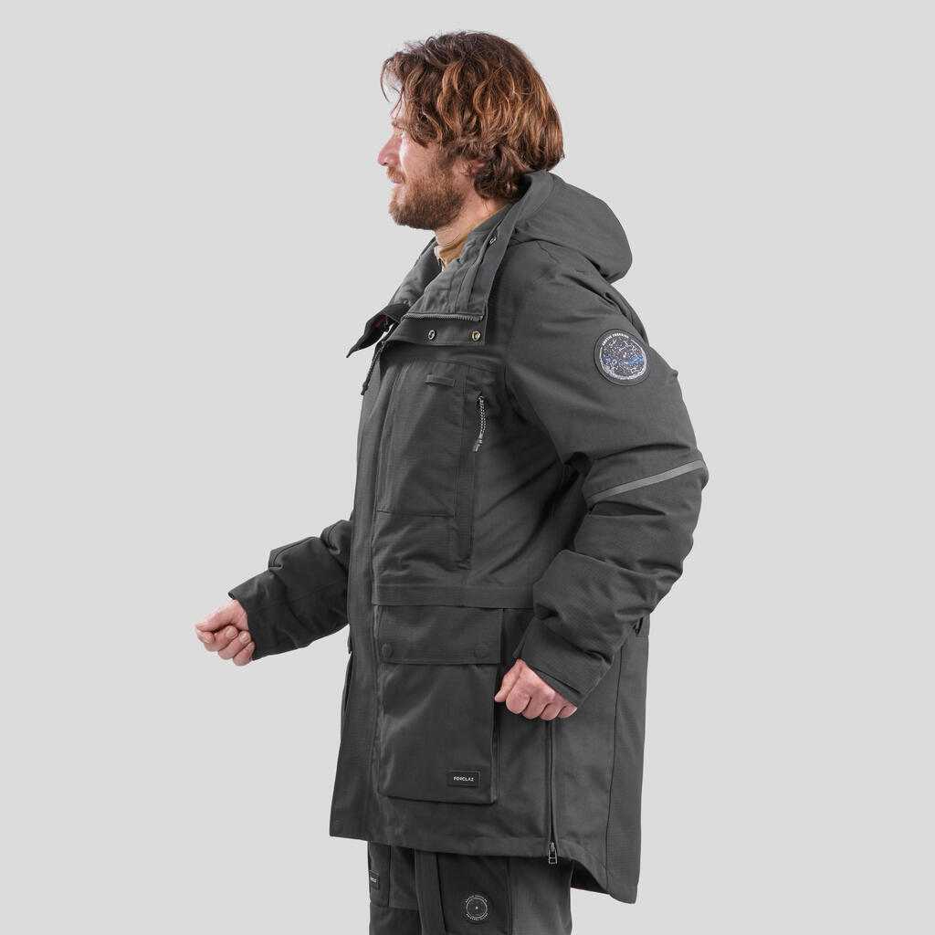 Waterproof extra-warm Arctic 900 trekking parka jacket Blue