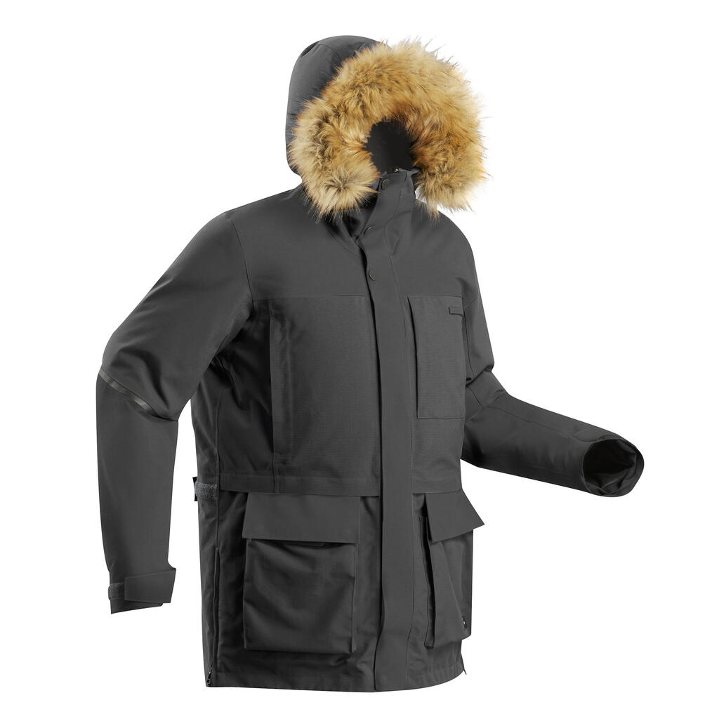Waterproof extra-warm Arctic 900 trekking parka jacket Blue