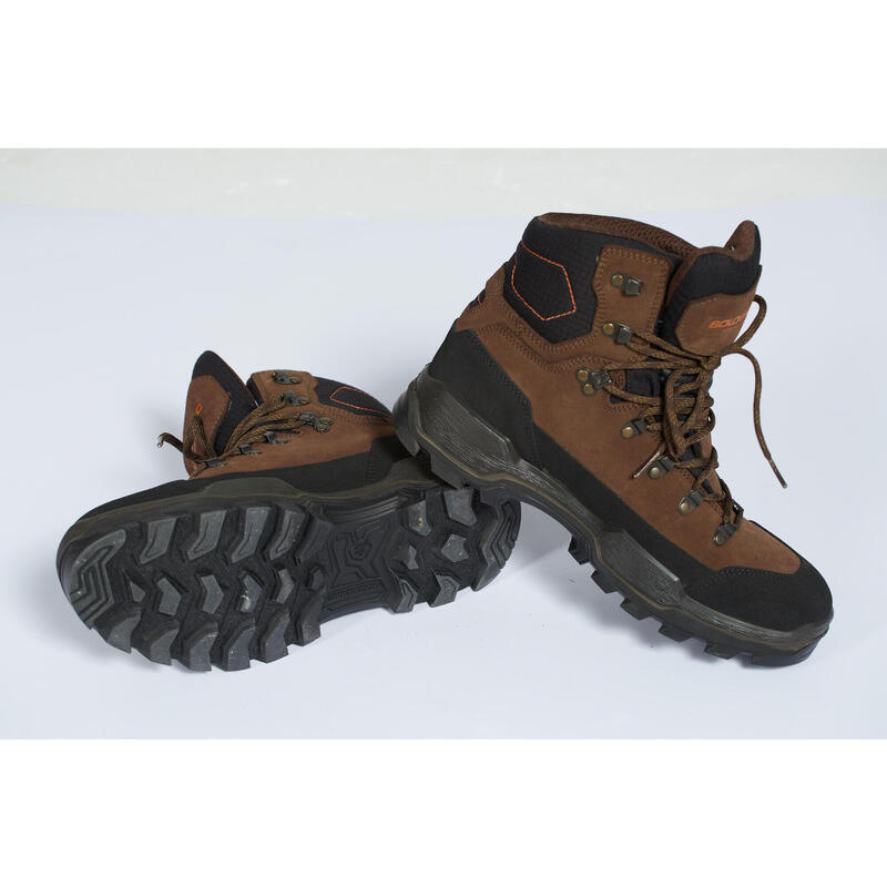 Botas Solognac Crosshunt 500 Hombre Marrón Impermeables Resistentes