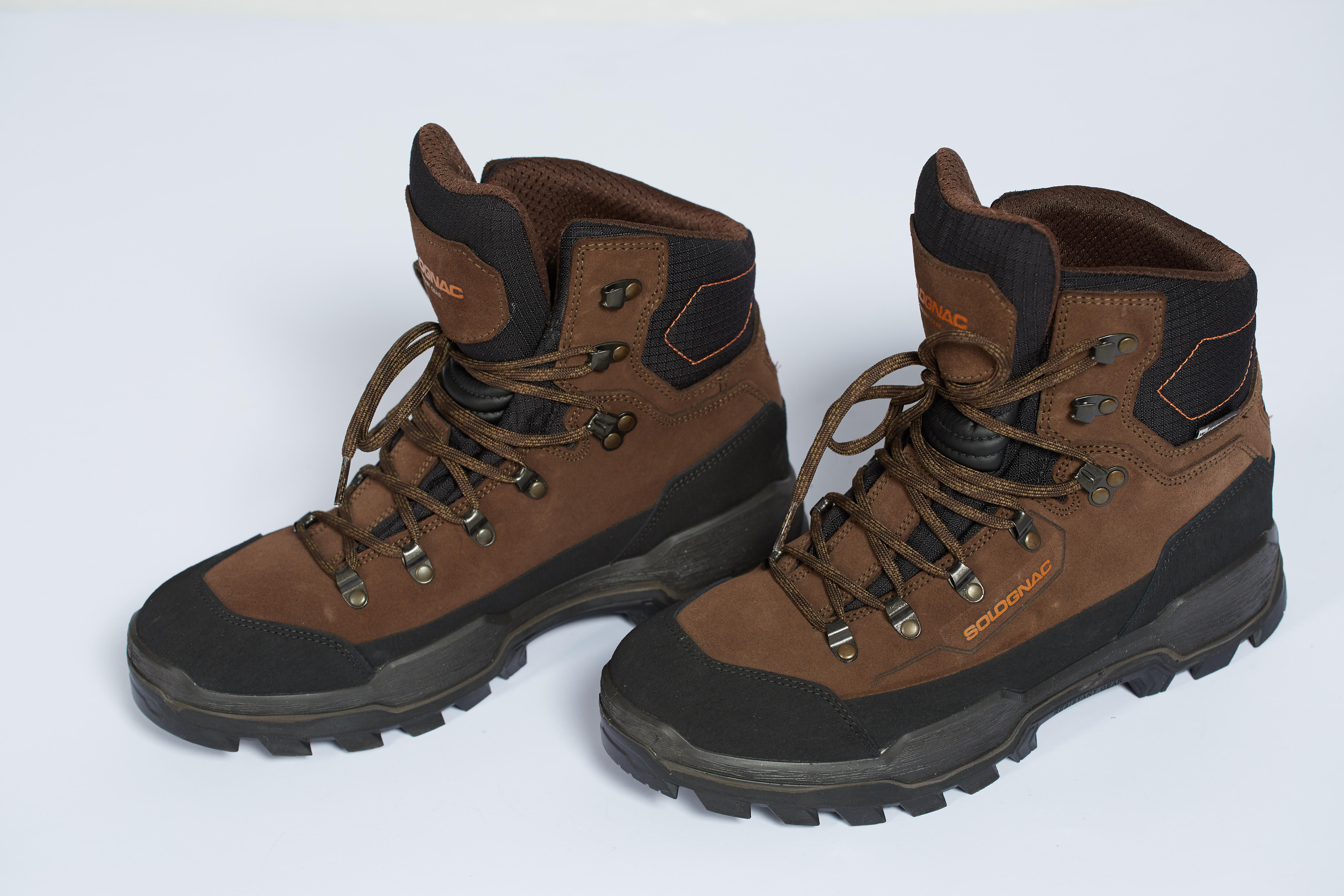 Chaussures de chasse imperméables résistantes - Crosshunt 500 marron - SOLOGNAC