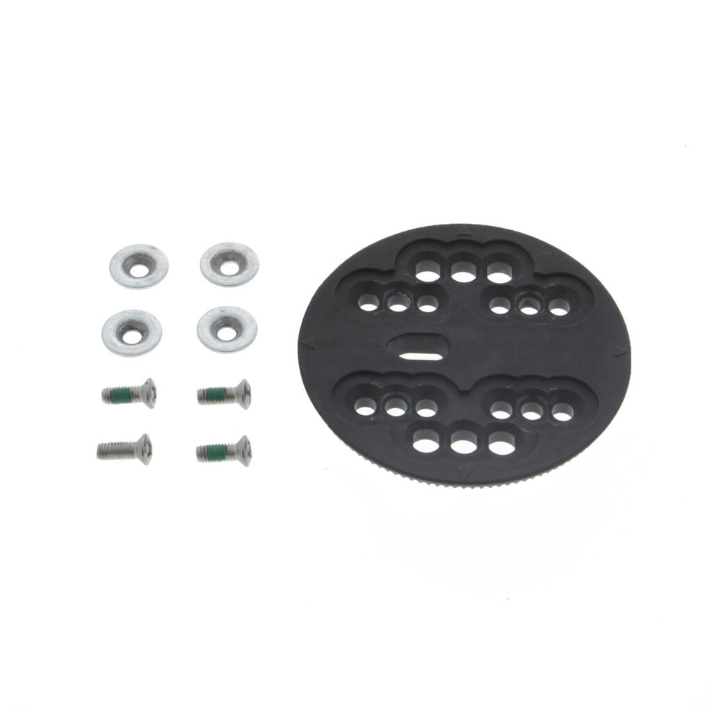1 snowboard binding disc + 4 screws (16 mm)
