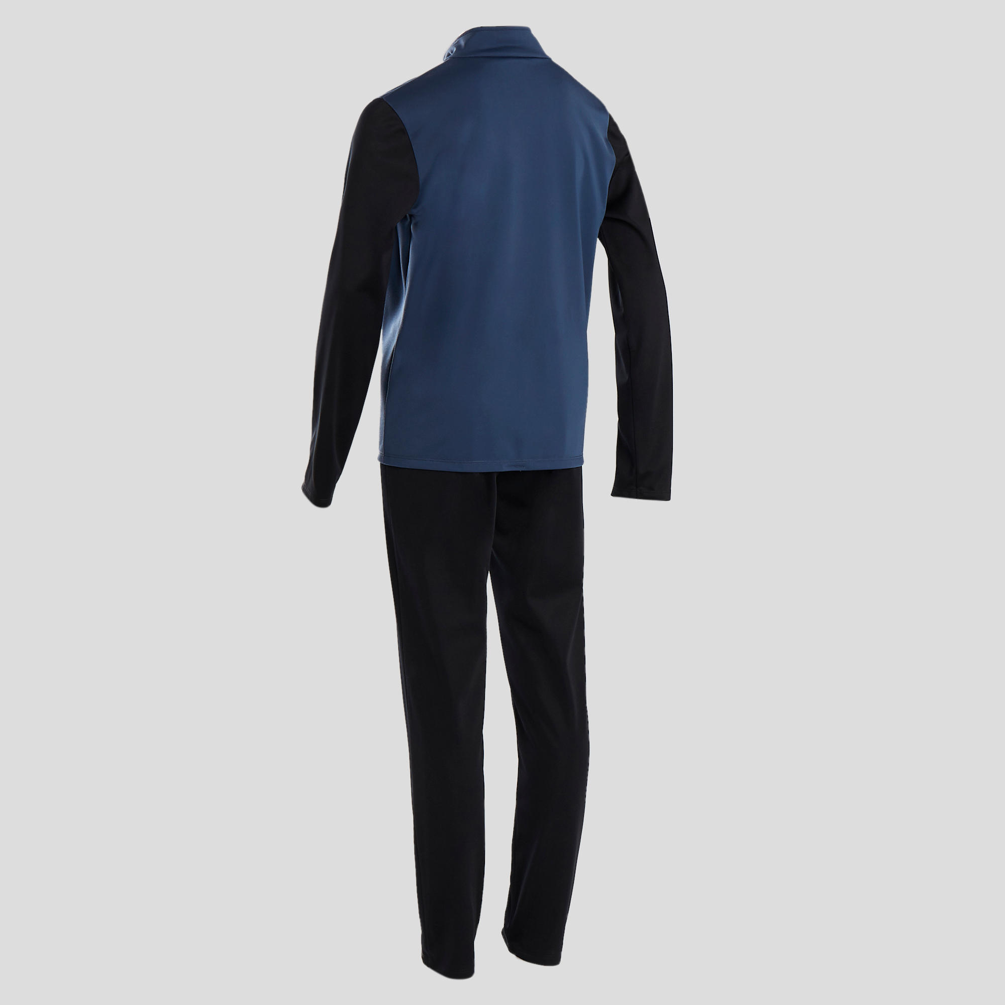 Boys' Warm Breathable Synthetic Gym Tracksuit Gym'y S500 - Grey 3/6