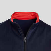 Kids' Synthetic Breathable Tracksuit Gym'Y - Navy/Red