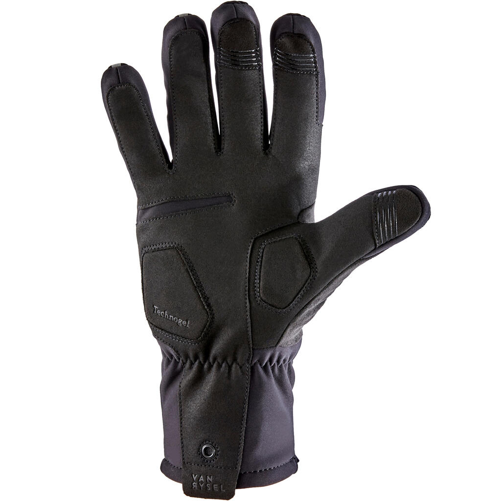 Zimné cyklistické rukavice 900 čierne