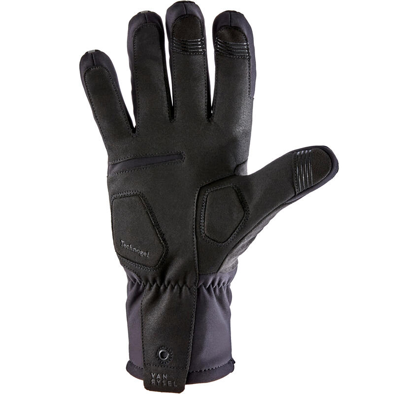 Zimní cyklistické rukavice 900 černé 