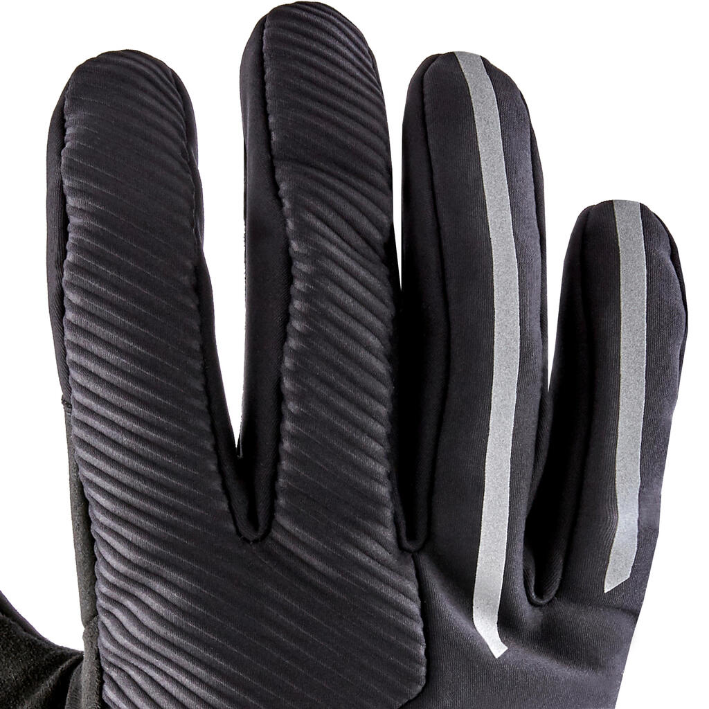 Zimné cyklistické rukavice 900 čierne