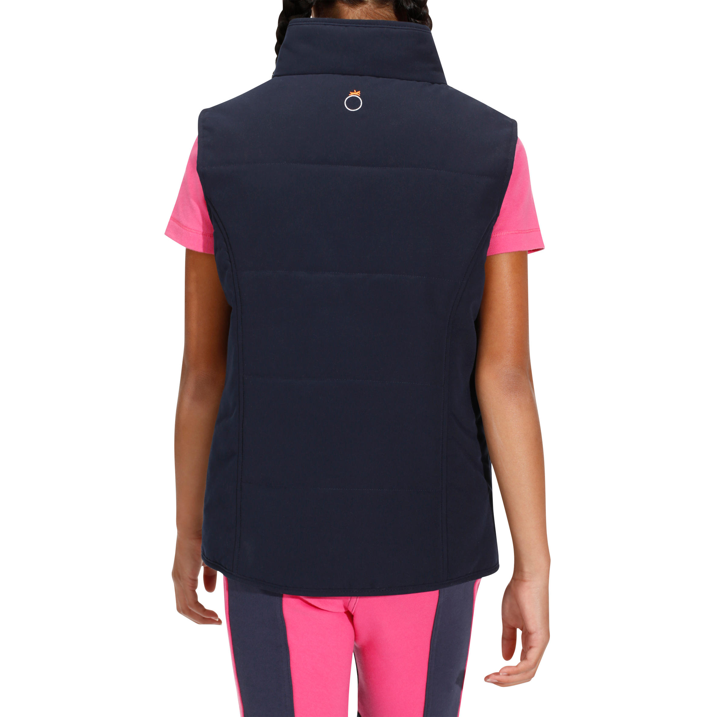 Accessy Children's Sleeveless Horse Riding Gilet - Navy Blue 4/15