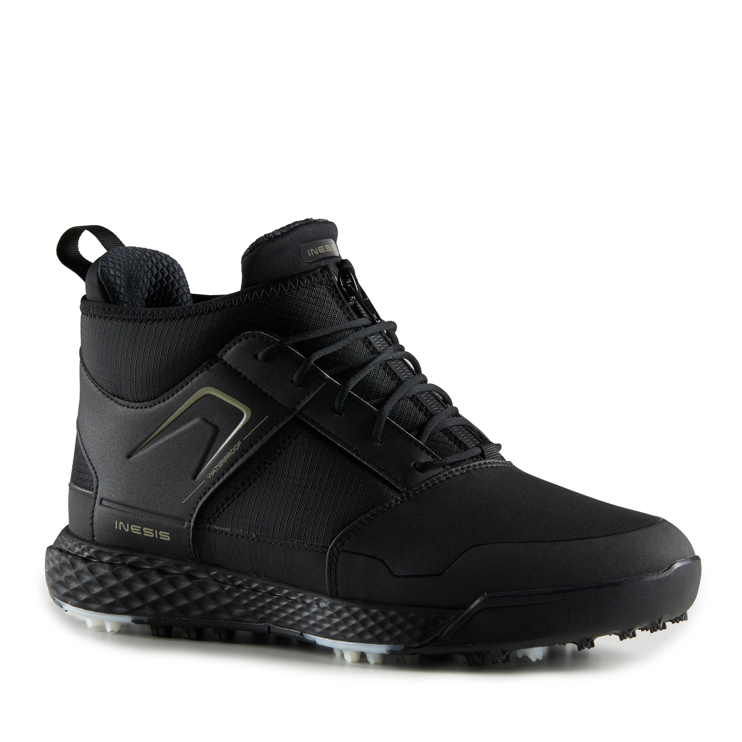 black waterproof golf shoes