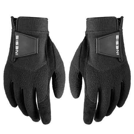 Men's winter golf gloves pair - CW black