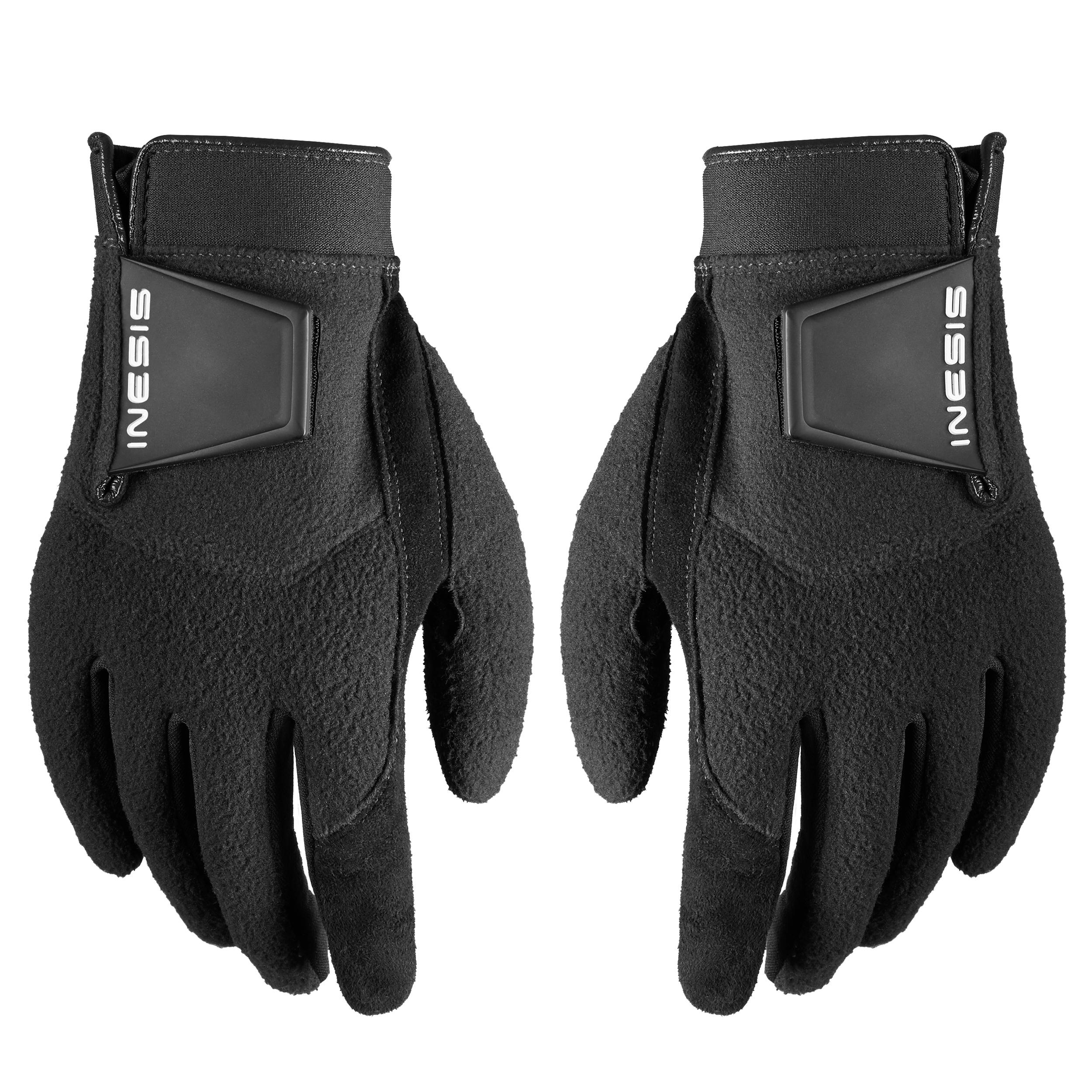 Paire de gants golf hiver Homme CW noir INESIS Decathlon