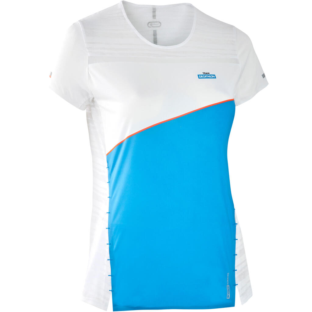 KIPRUN LIGHT BREATHABLE WOMEN'S RUNNING T-SHIRT - BLUE