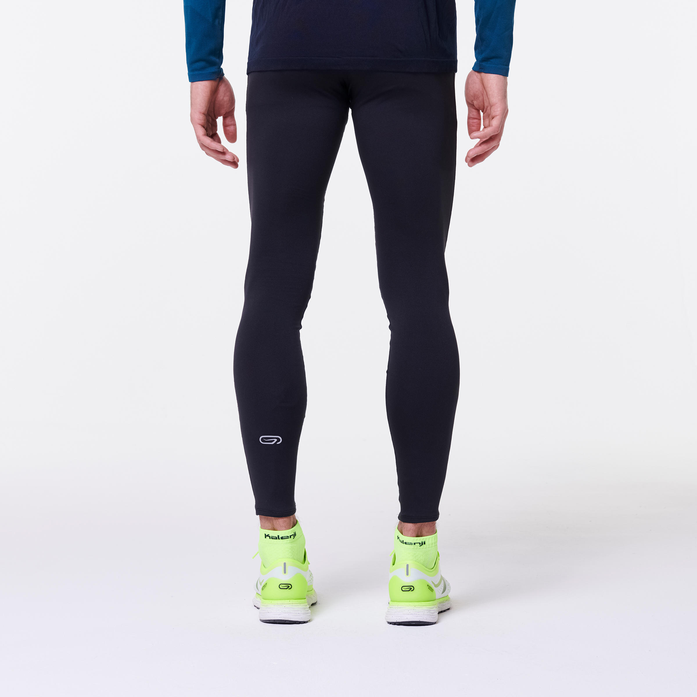 KIPRUN LIGHT MEN'S RUNNING TIGHTS WITH POCKETS BLACK 2/7