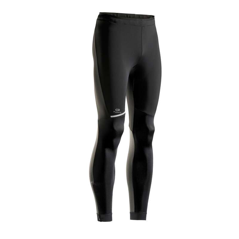 MAN ROAD RUNNING COLD WEATHER CLOTHES Clothing - KIPRUN MEN'S RUNNING TIGHTS KIPRUN - Bottoms