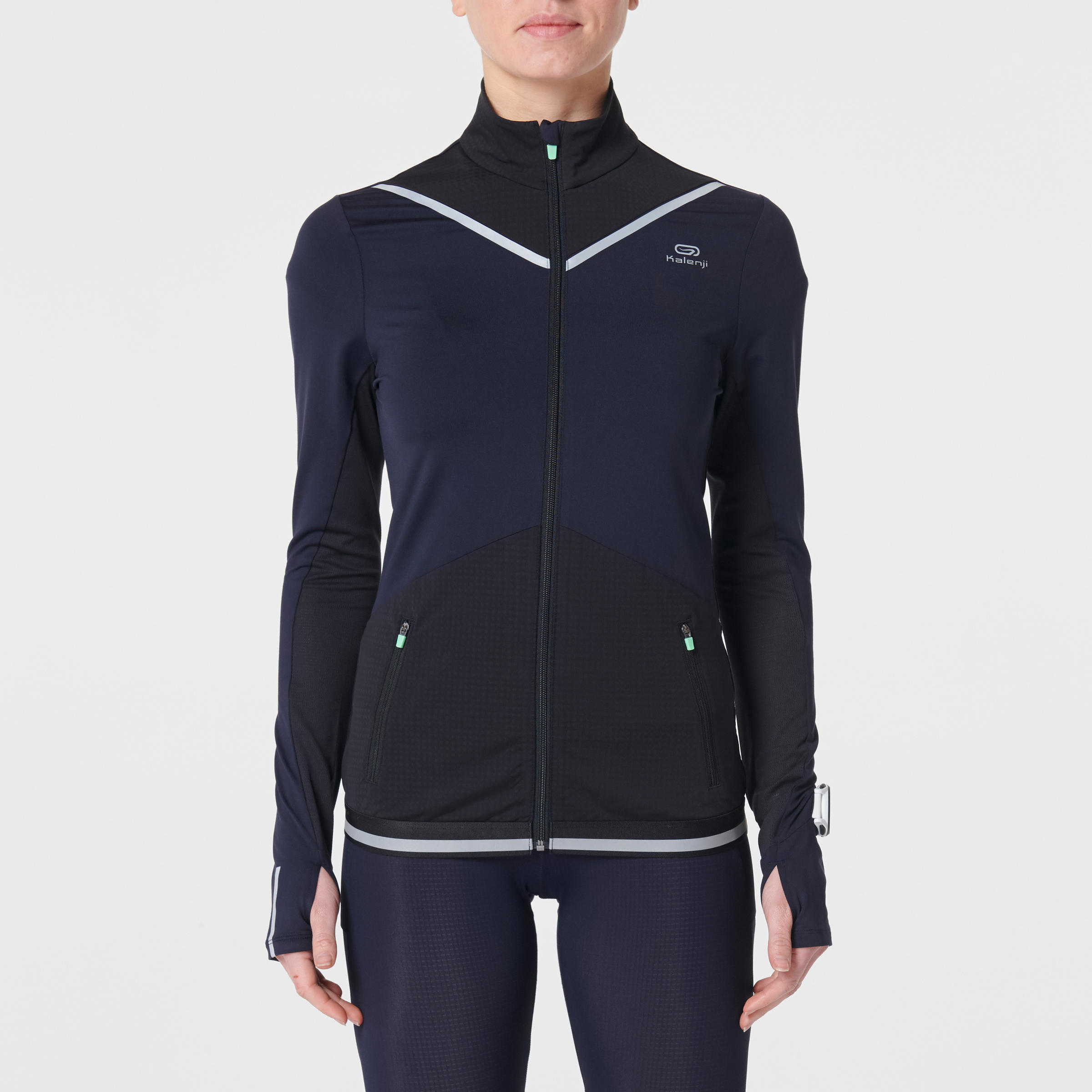 WOMEN'S RUNNING JACKET KIPRUN WARM - NAVY 2/10