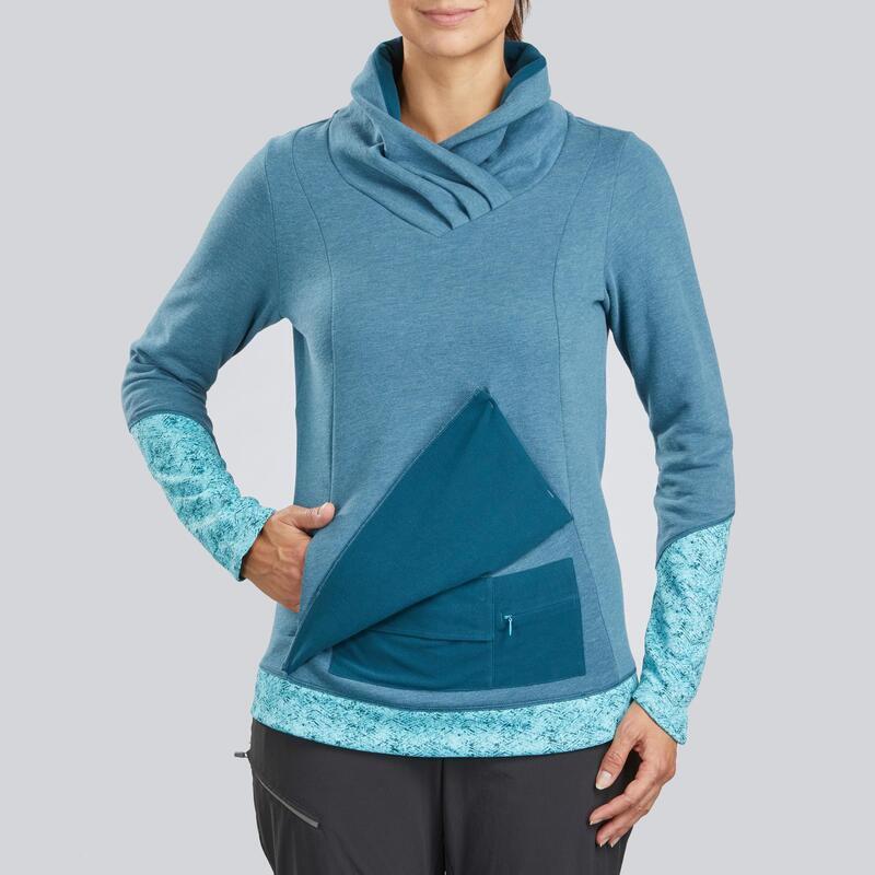 Pull de randonnée nature - NH500 - Femme