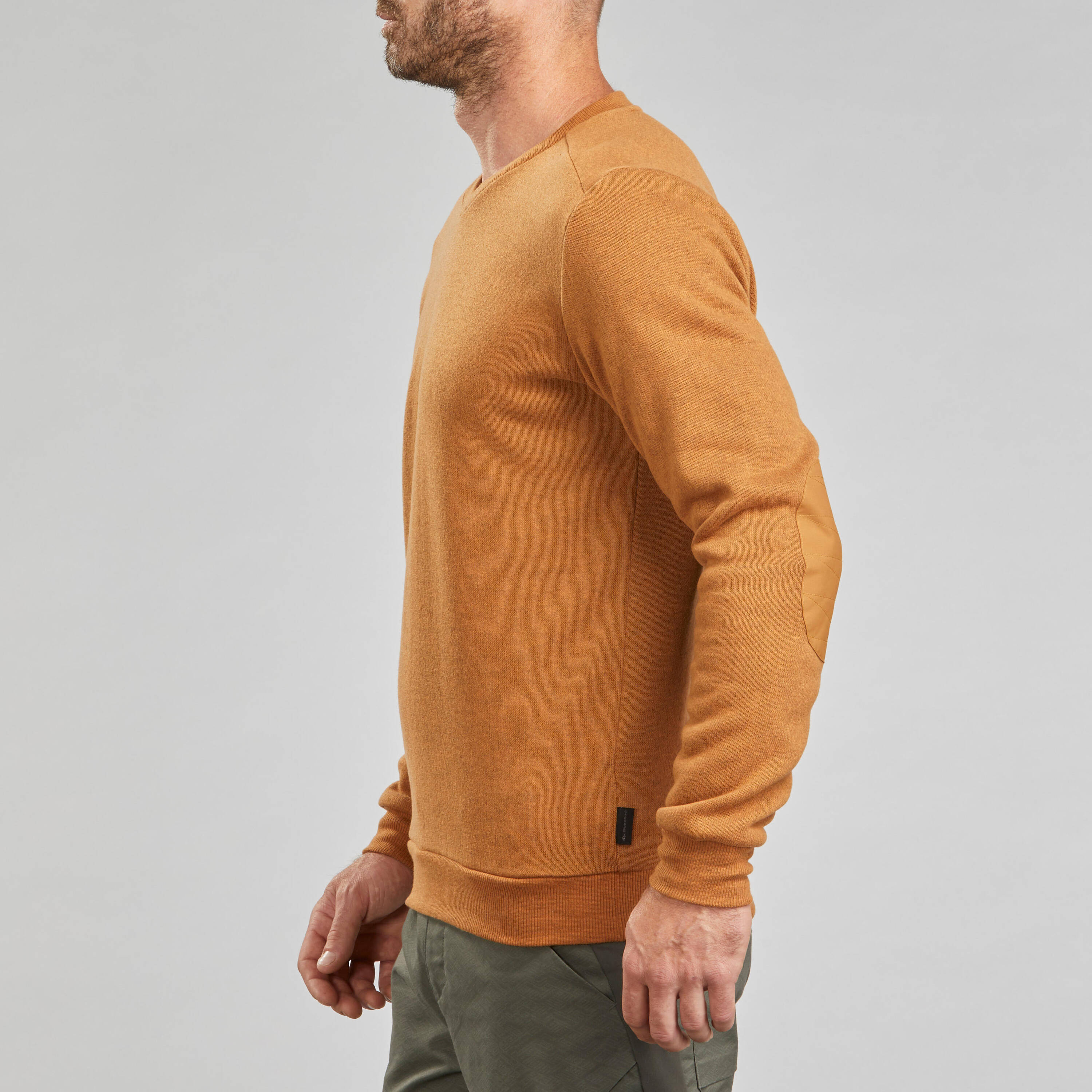 Men's Hiking Sweater - NH150 - Ochre -  3
