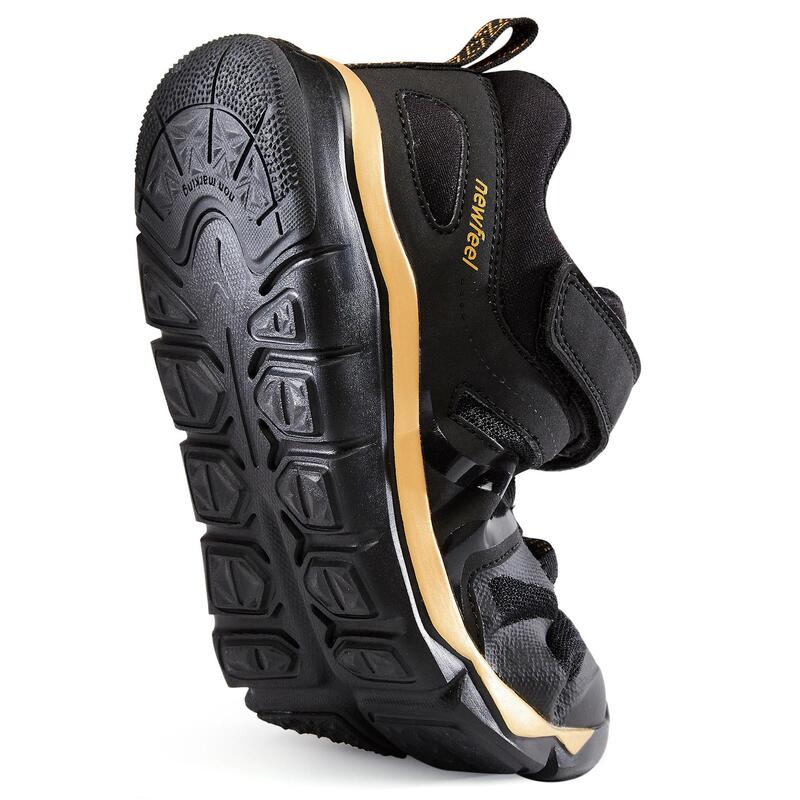 Sportschuhe Walking PW 540 Kinder schwarz/gold