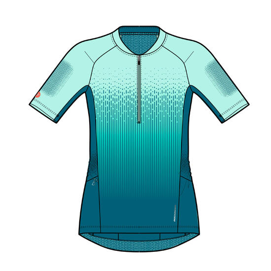 MAILLOT MANCHES COURTES VTT ST 500
FEMME TURQUOISE