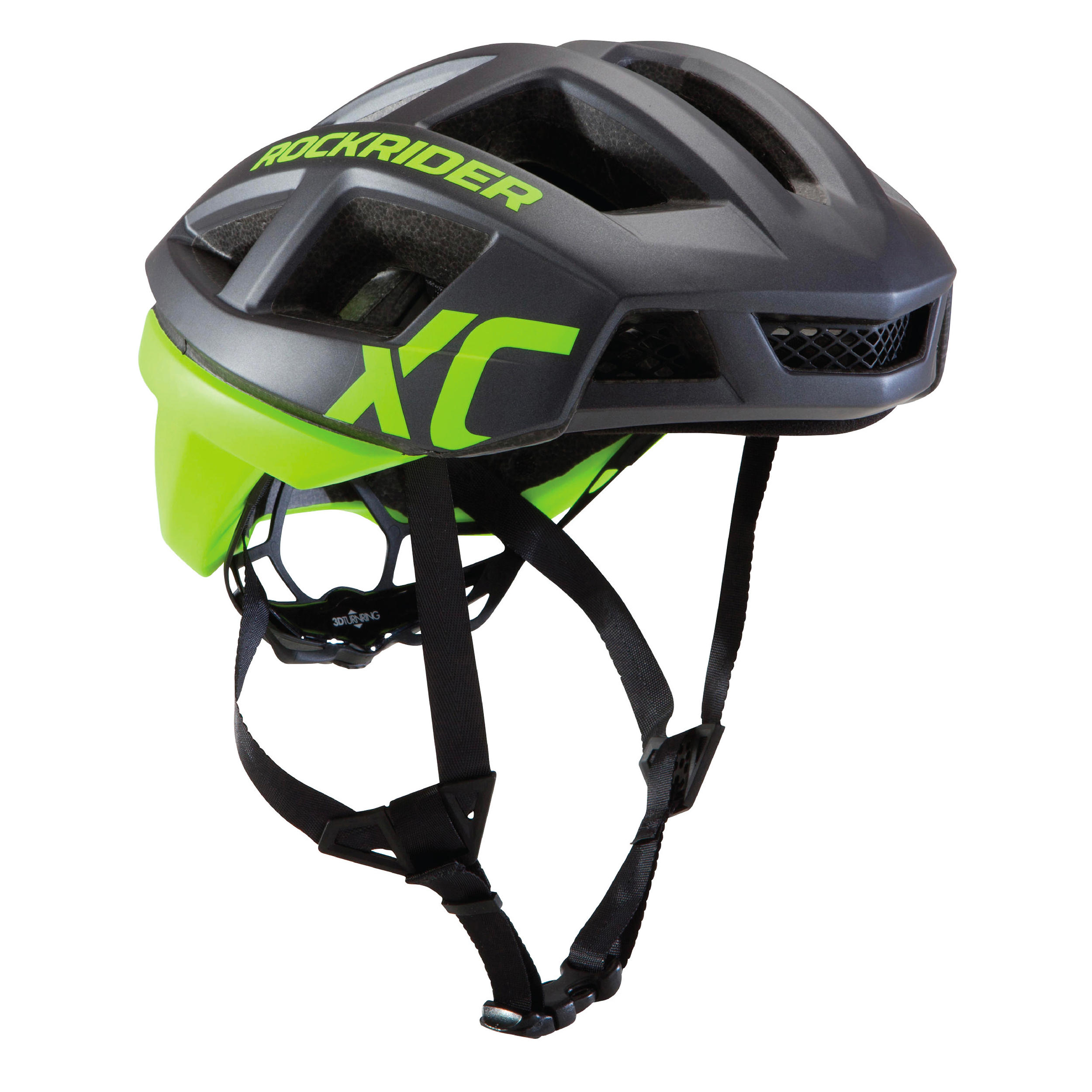 ROCKRIDER Mountain Bike Helmet Race XC - Neon Yellow