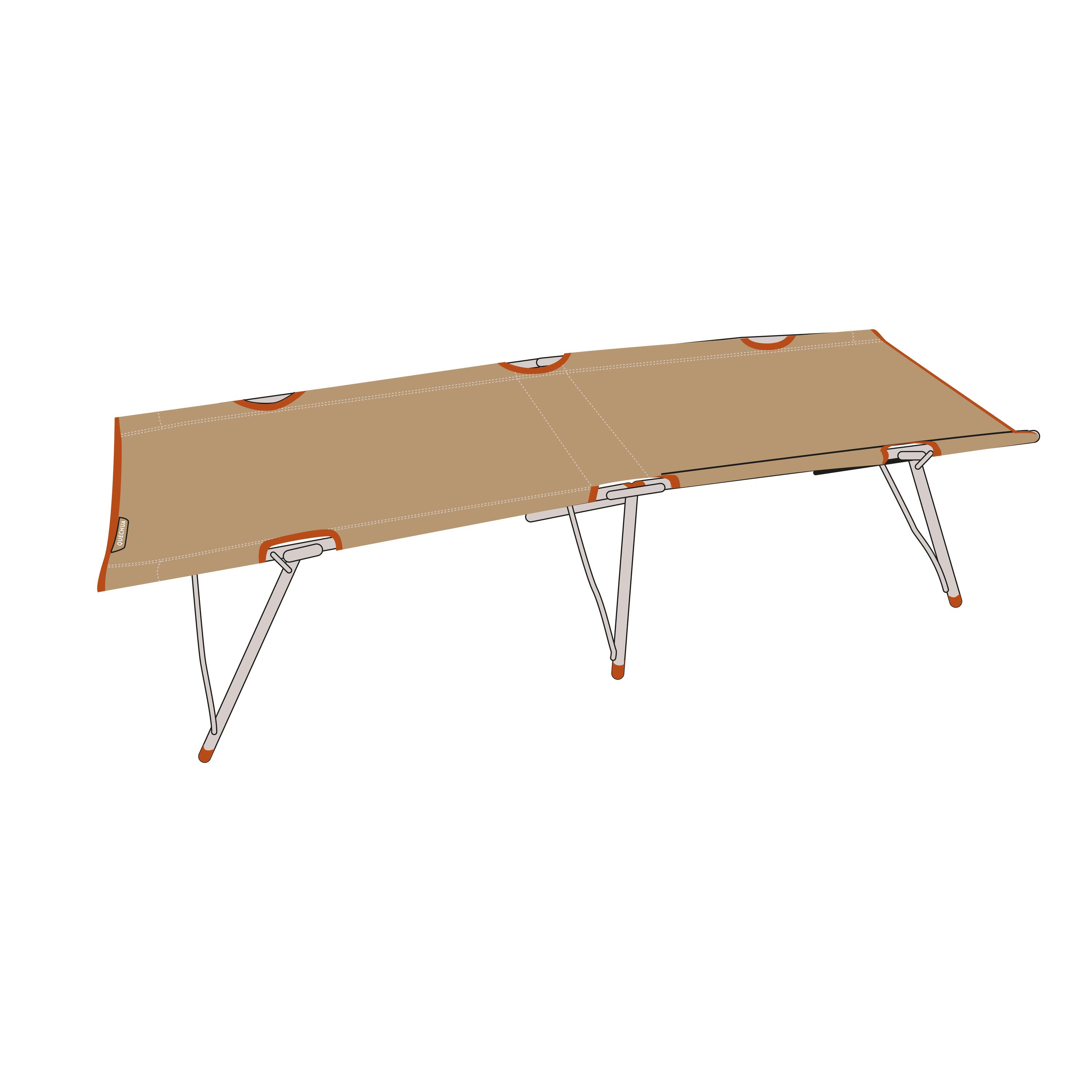 CAMP BED FOR CAMPING - CAMP BED SECOND 65 CM - 1 PERSON 2/6