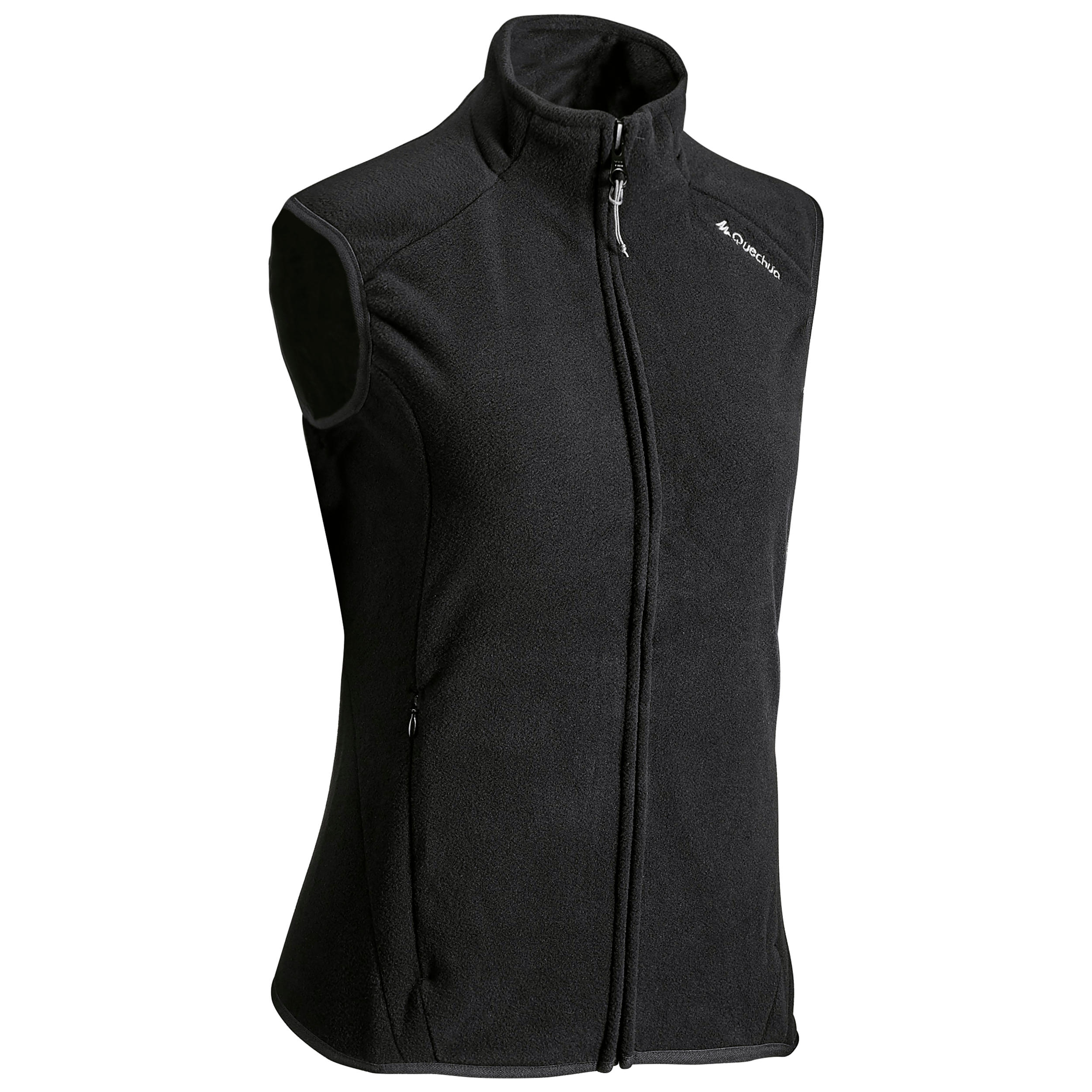 Women's Fleece Hiking Vest - MH 120 Black - Black - Quechua