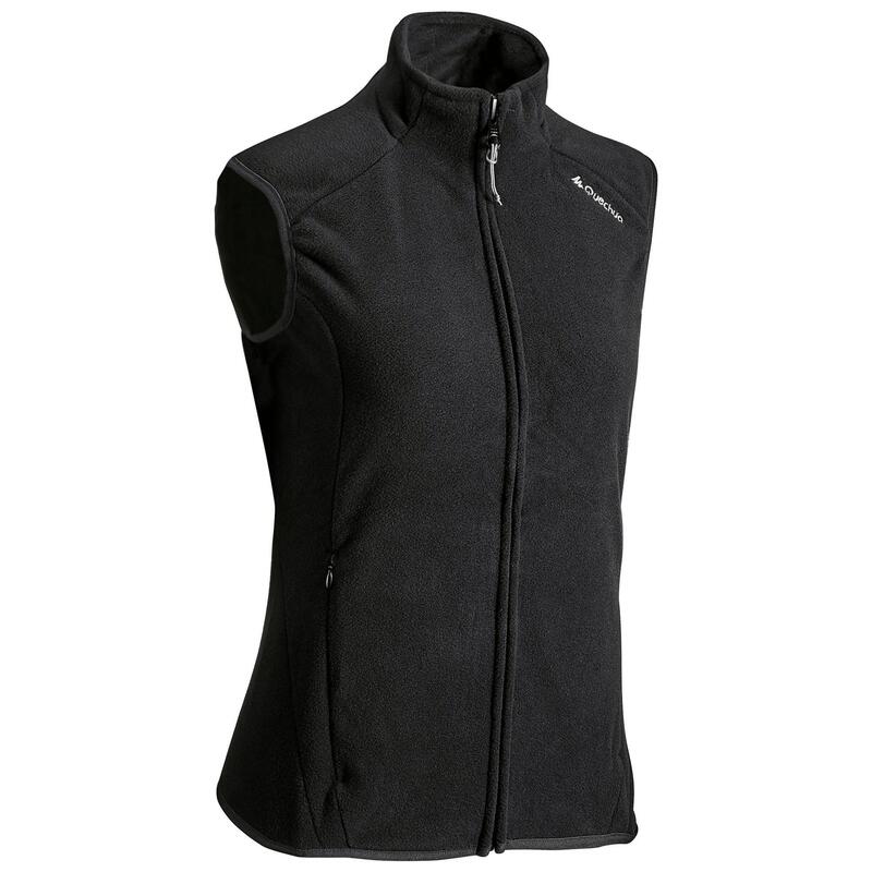 Kadın Outdoor Polar Yelek - Siyah - MH100