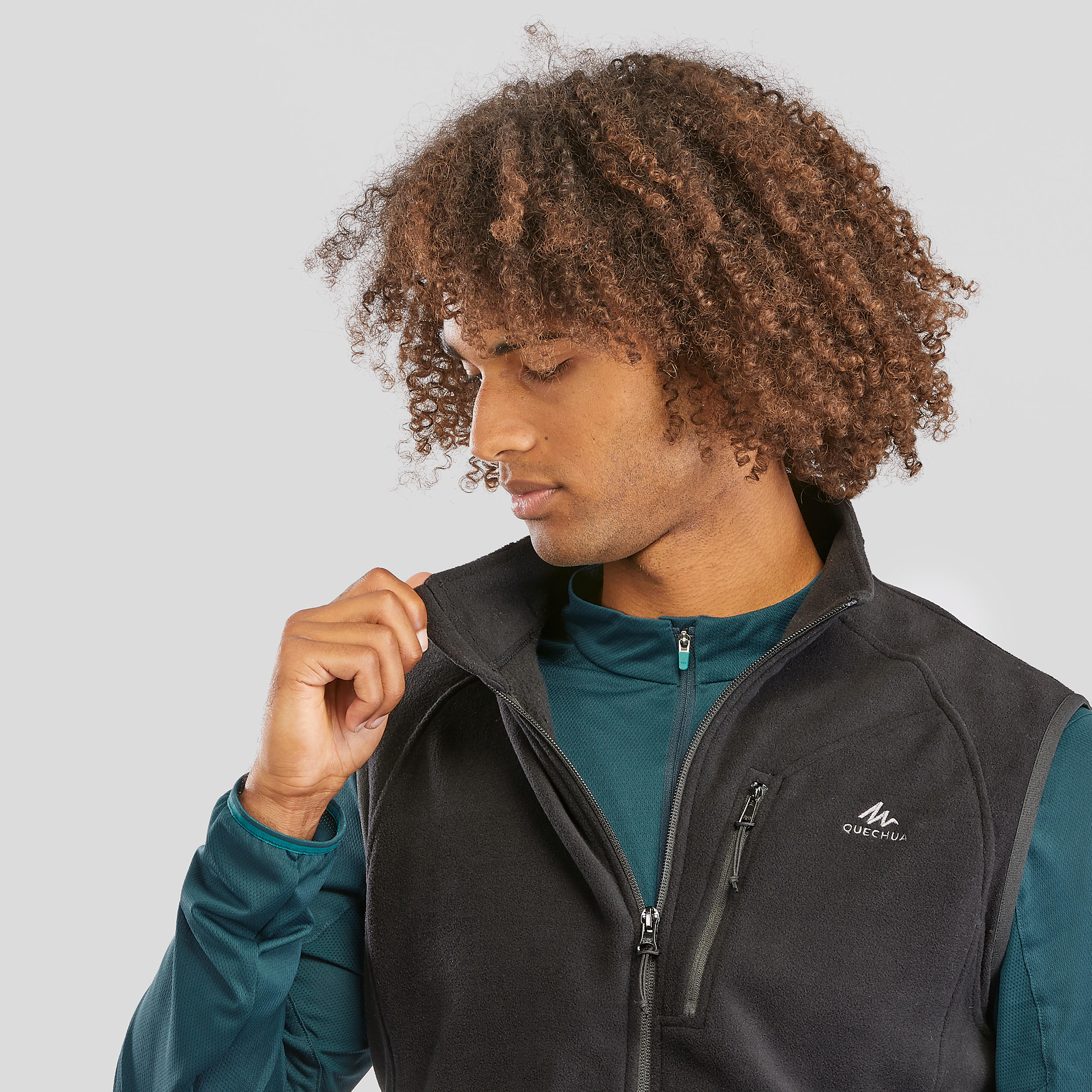 Veste de randonnée en laine polaire homme – MH 120 - QUECHUA