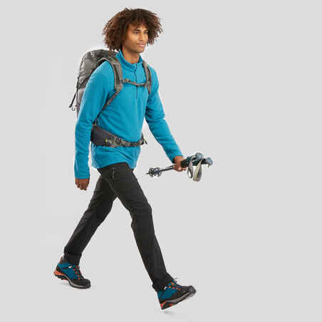 Men’s Mountain walking fleece MH100 - Turquoise