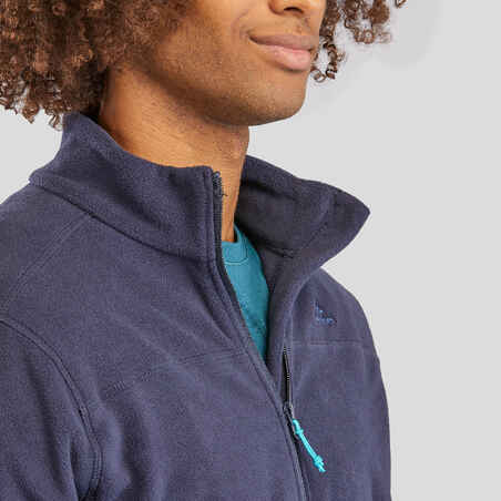 Men’s Hiking Fleece Jacket mh100 - Blue
