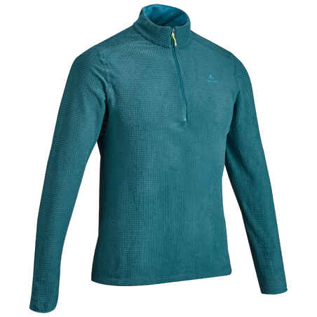 Men's Mountain Walking Fleece MH500 - Turquoise