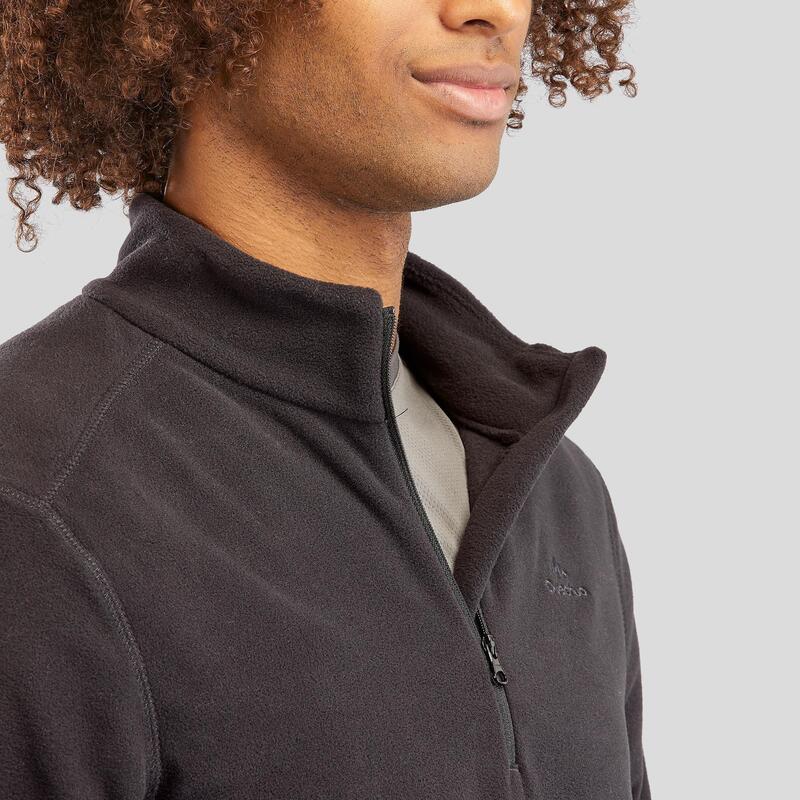 Erkek Outdoor Polar Mont - Siyah - MH100