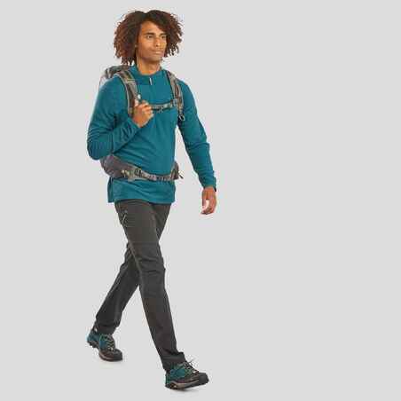 Men's Mountain Walking Fleece MH500 - Turquoise