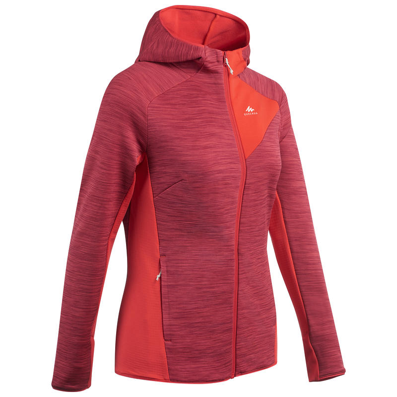 Women's Mountain Walking Fleece Jacket MH900 - Red Coral Women's Mountain Walking Fleece Jacket MH900 - Red Coral