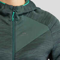 Chaqueta polar de montaña y trekking con capucha Mujer Quechua MH520 Light