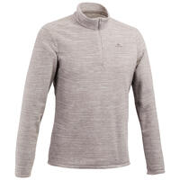 Polaire de randonnée montagne homme MH100 Gris Chiné