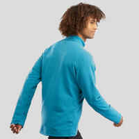 Men’s Mountain walking fleece MH100 - Turquoise