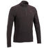 Men Sweater Half-Zip Fleece for Hiking MH100 Black