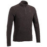 Men Hiking Fleece Half-Zip MH100 - Black