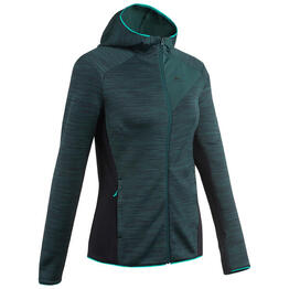 Veste polaire fine de randonnée - MH520 Light - Vert - Femme