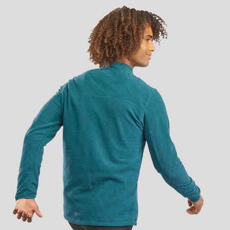 Men's Mountain Walking Fleece MH500 - Turquoise