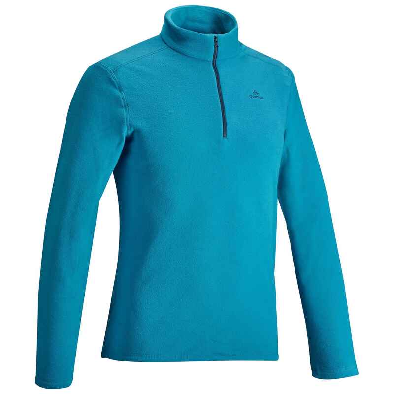 Men’s Mountain walking fleece MH100 - Turquoise