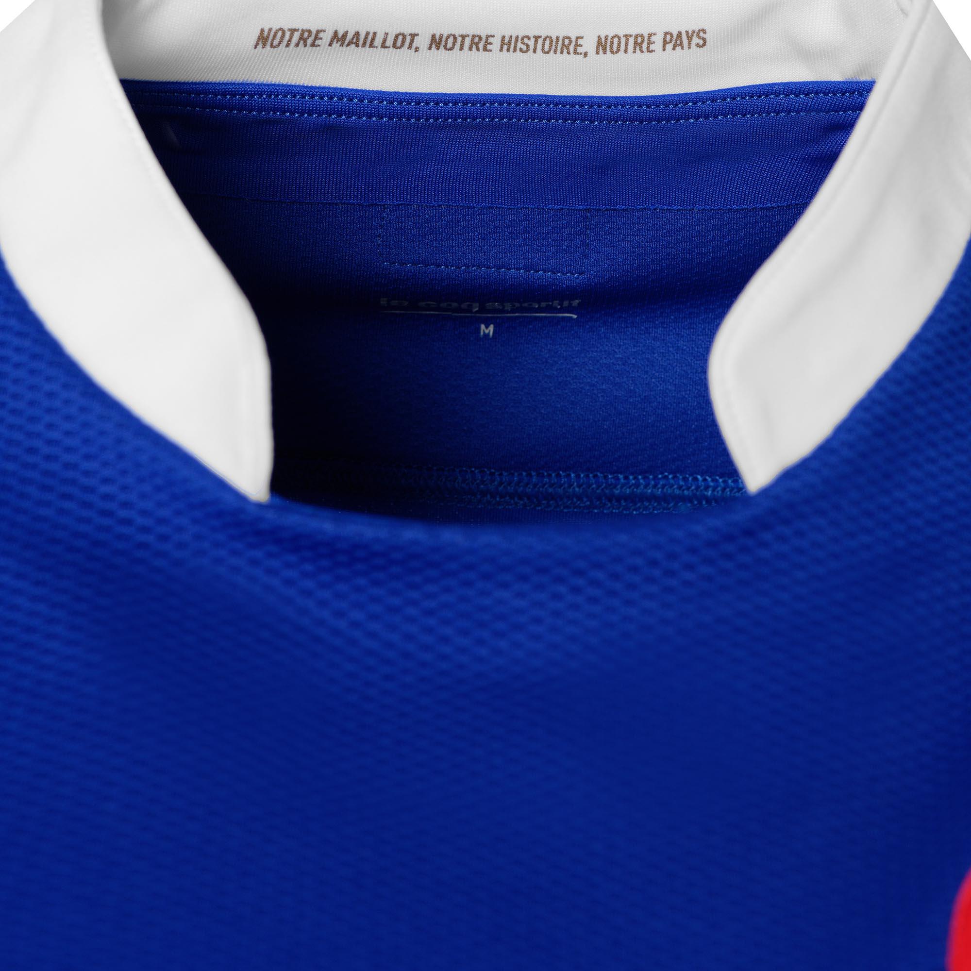 LE COQ SPORTIF Dres pre dospelých s krátkym rukávom replika francúzskeho tímu modrý 2019 S · záber 3