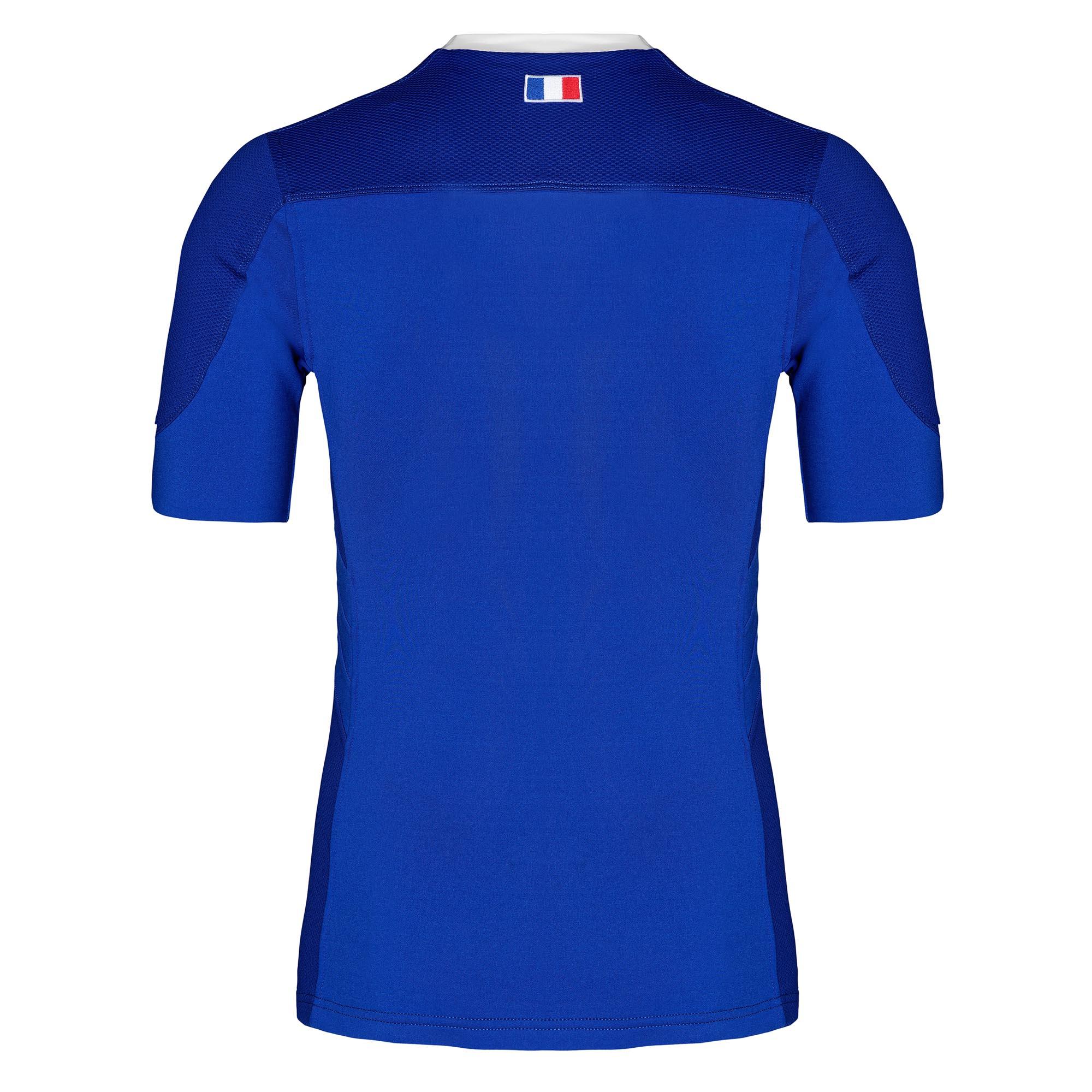 LE COQ SPORTIF Dres pre dospelých s krátkym rukávom replika francúzskeho tímu modrý 2019 S · záber 8