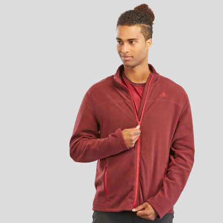 Men’s Mountain walking fleece MH120 - Maroon