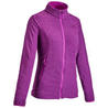 Women's Mountain Walking Fleece Jacket MH120 - Plum