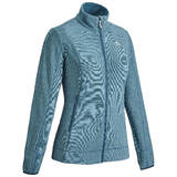 Women Hiking Fleece Full-Zip MH120 Petrol Blue