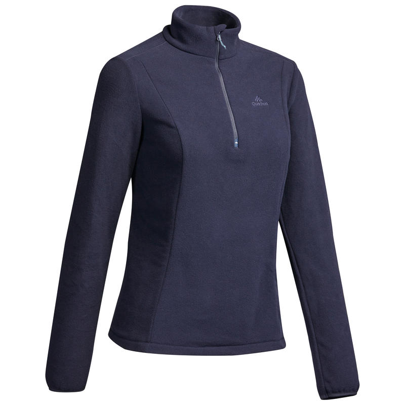 MH100 Women's Mountain Hiking Fleece Sweater - Navy MH100 Women's Mountain Hiking Fleece Sweater - Navy