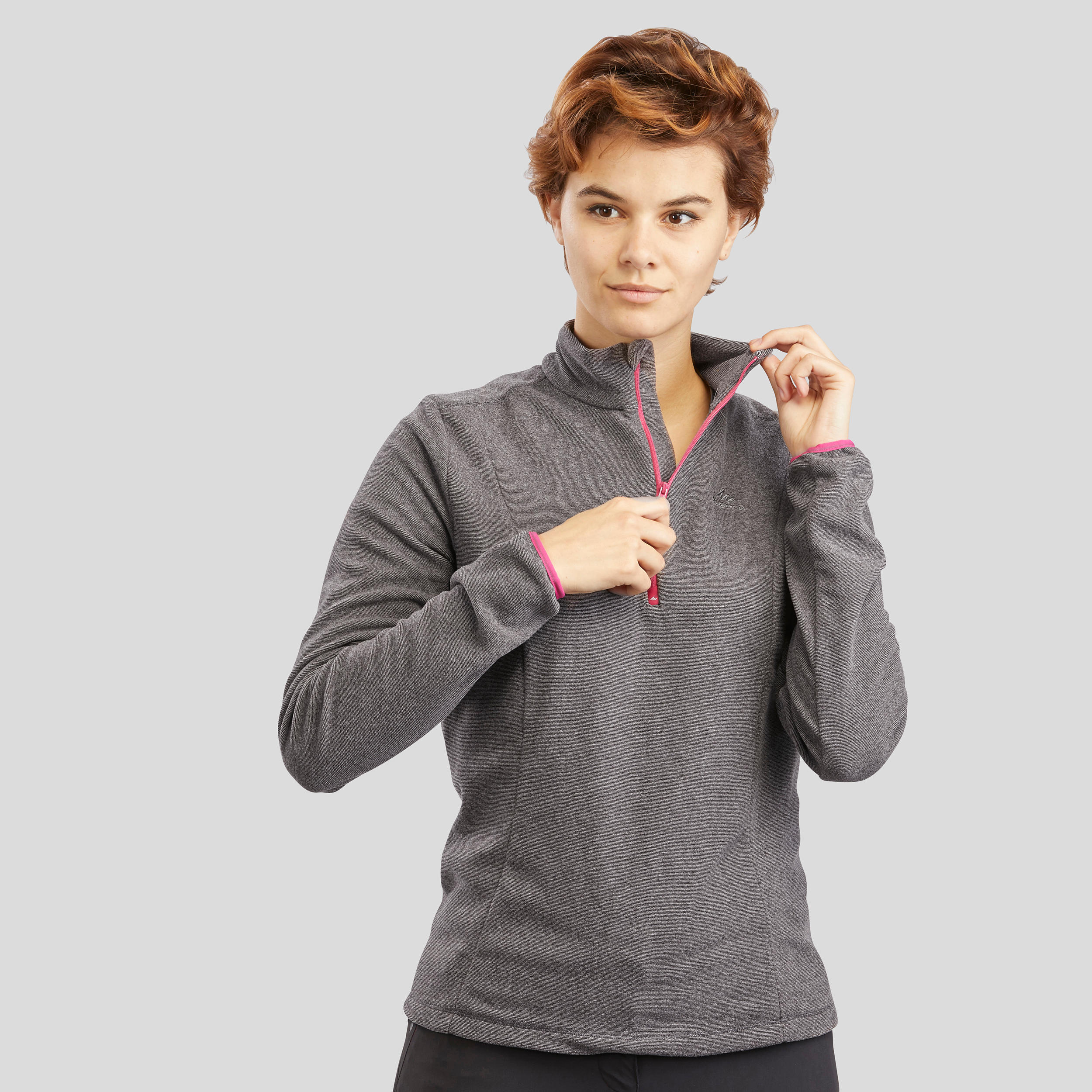 QUECHUA Fleecepullover Damen Wandern – MH100 rosa | 03583784106146 QUECHUA Fleecepullover Damen Wandern – MH100 rosa | 03583784106146